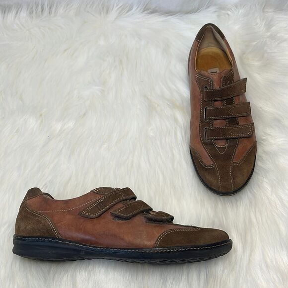 Paul Green Tan Leather Fashion Sneakers Sz 9